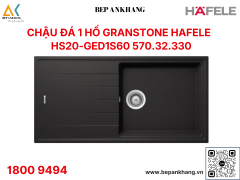 Chậu đá 1 hố Grandstone (Thạch Anh) Hafele HS20 - GED1S60 ( 570.32.330 )